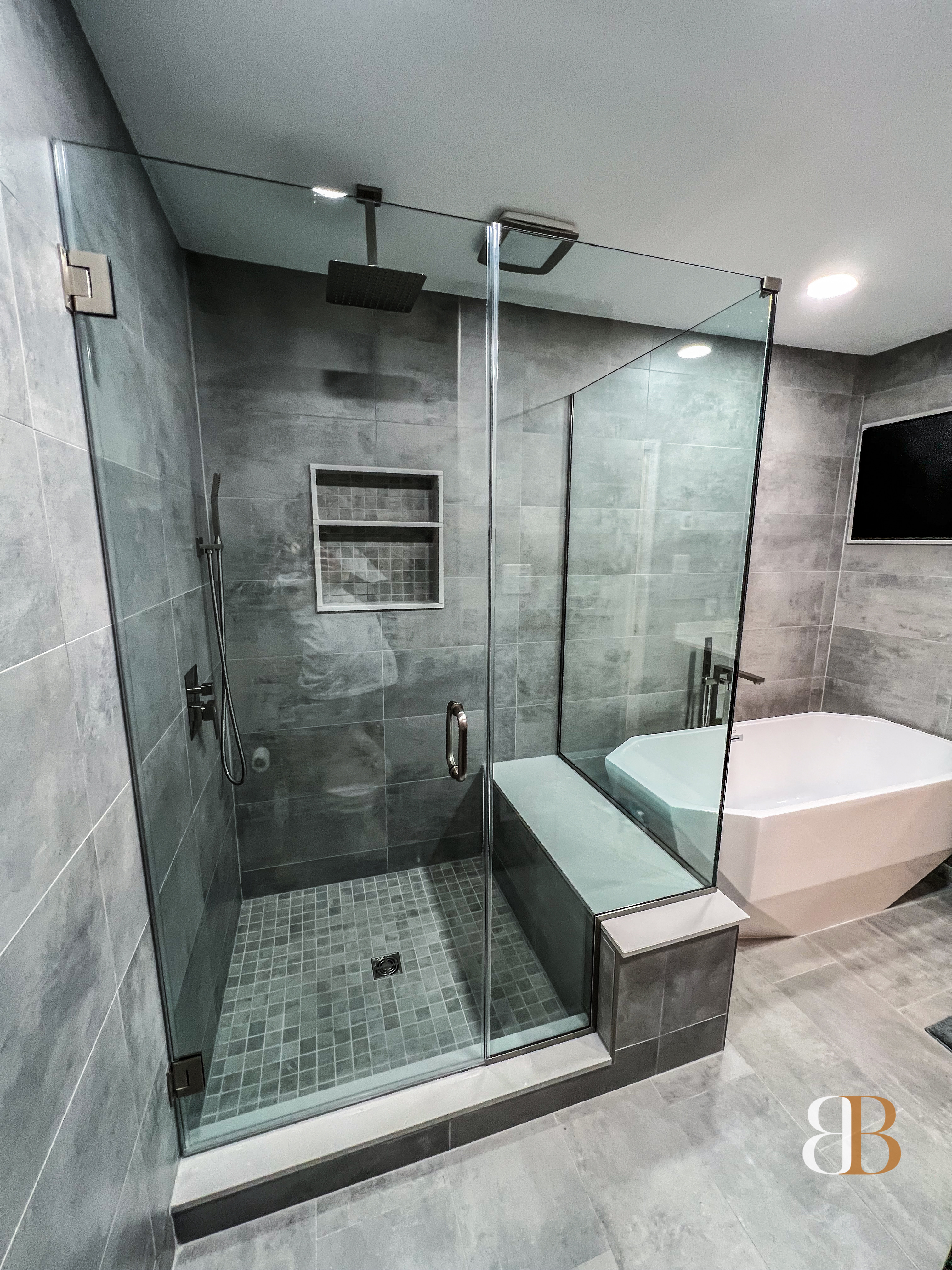 Modern bathroom remodel in Doylestown by B&B Associates Creations — photo 5